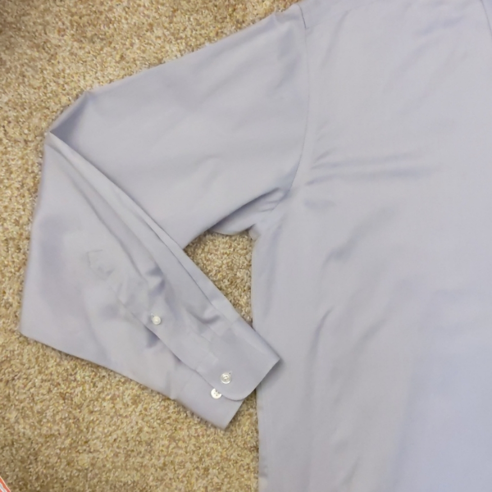 Pronto-Uomo Light Purple Dress Shirt . 17.5 36/37 Tall - Picture 7 of 13